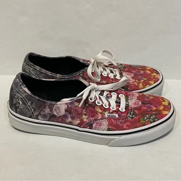 Vans Off The Wall Roses Floral Fade Lace-Up Sneakers Shoes, Men 7.5 / Women 9 - Picture 3 of 8